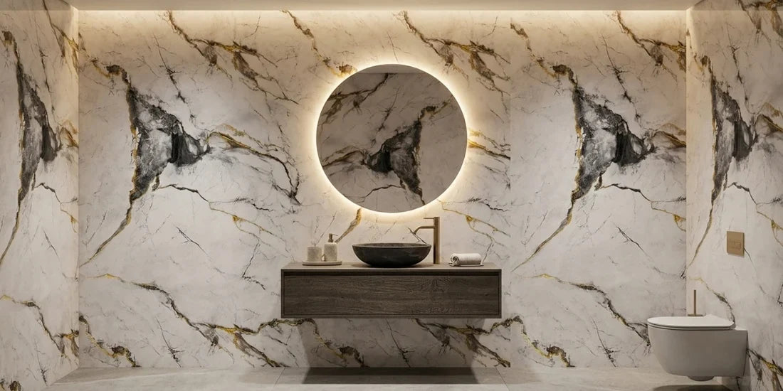 PVC Marble Wall Panels vs. Ceramic Tiles: The Ultimate Bathroom and Kitchen Finish Comparison