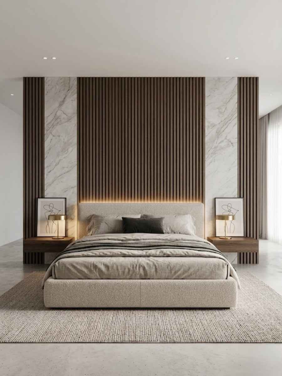 Royal Oak WPC Fluted 3D Wall Panels |  42.9 sq. ft./Box