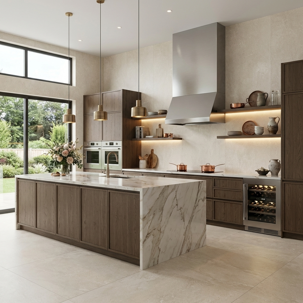 Beige Stone Panels - Waterproof Rough Texture PVC Sheets