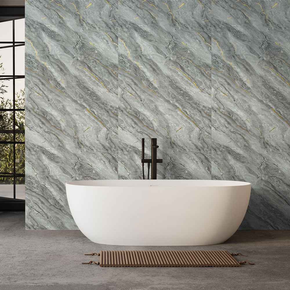 10mm Gilded Grey Gloss Shower Panel 1M x 2.4M