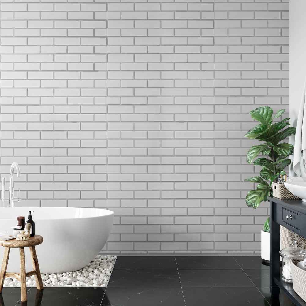 10mm London Tile Gloss Shower Panel 1M x 2.4M