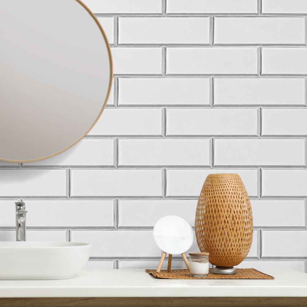 10mm London Tile Gloss Shower Panel 1M x 2.4M