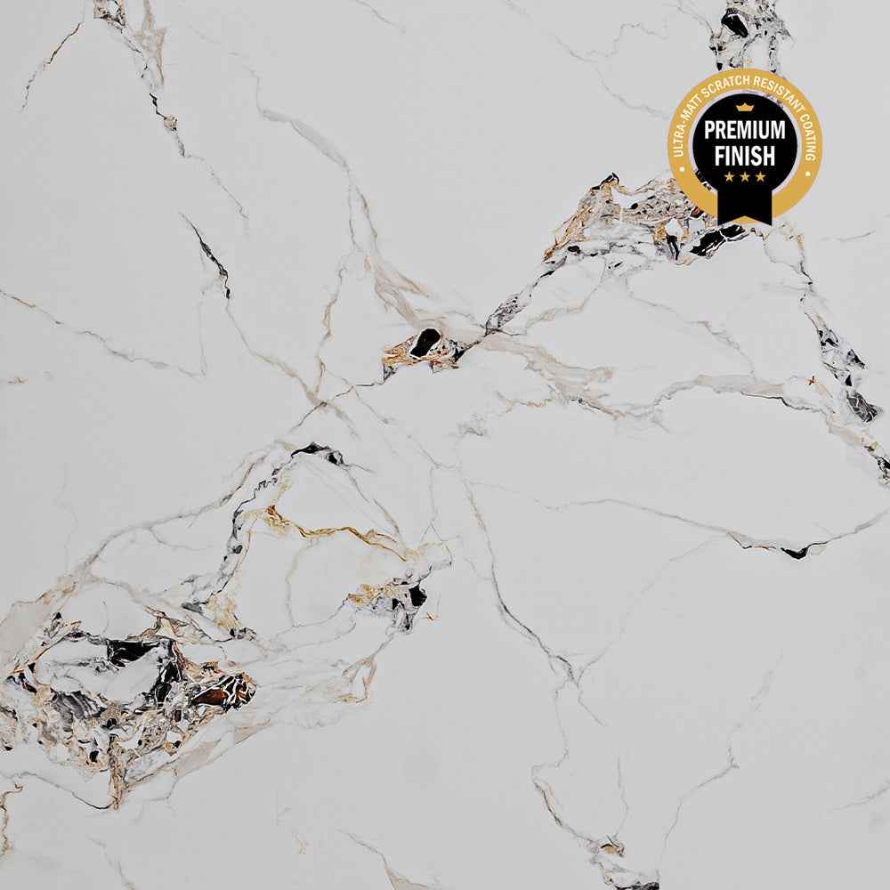 10mm Oro Gold Marble Ultra Matt Shower Panel 1M x 2.4M