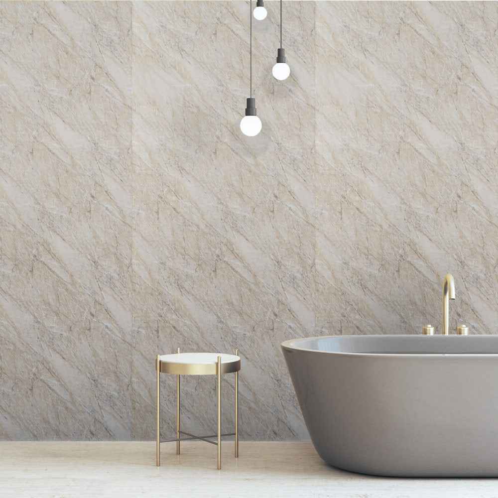 10mm Pergamon / Sandstone Gloss Shower Panel 1M x 2.4M