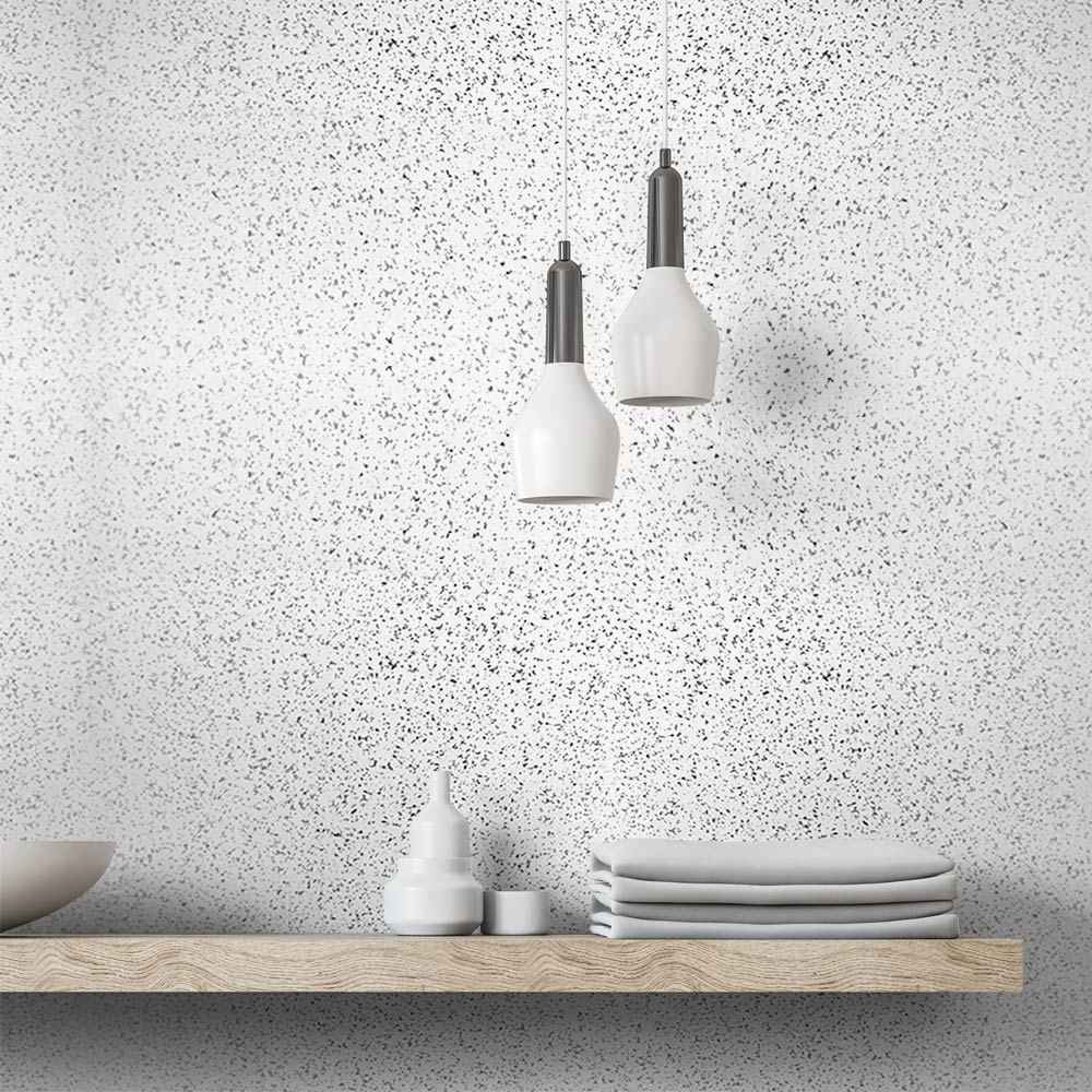 10mm Platinum White Sparkle Gloss Shower Panel 1M x 2.4M
