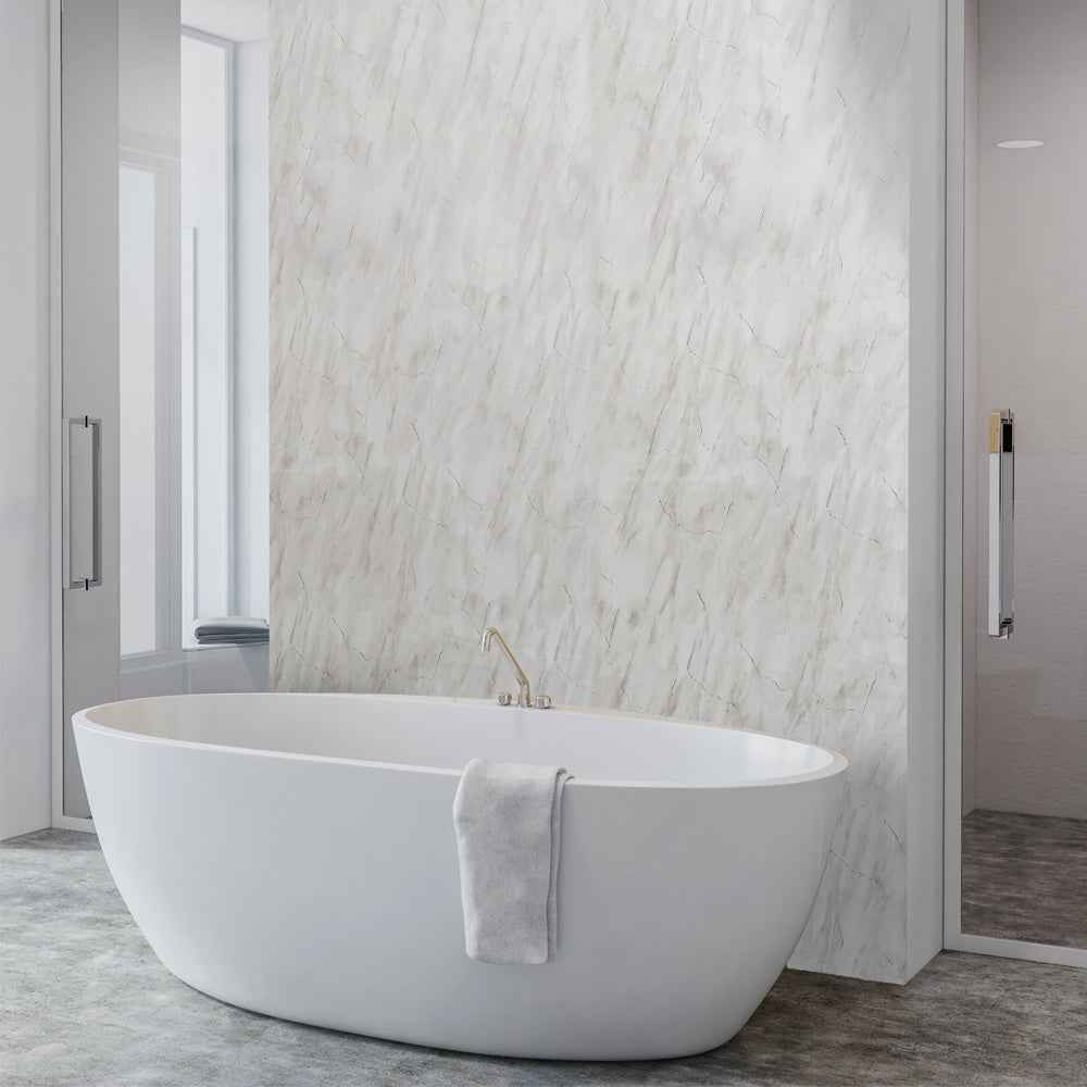 10mm Storm Grey Marble Gloss Shower Panel 1M x 2.4M