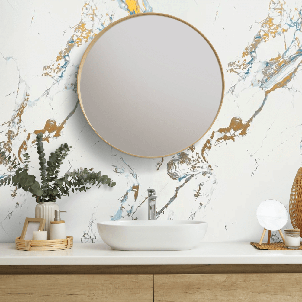 10mm Oro Blue Gloss Shower Panel 1M x 2.4M - Wall Forma