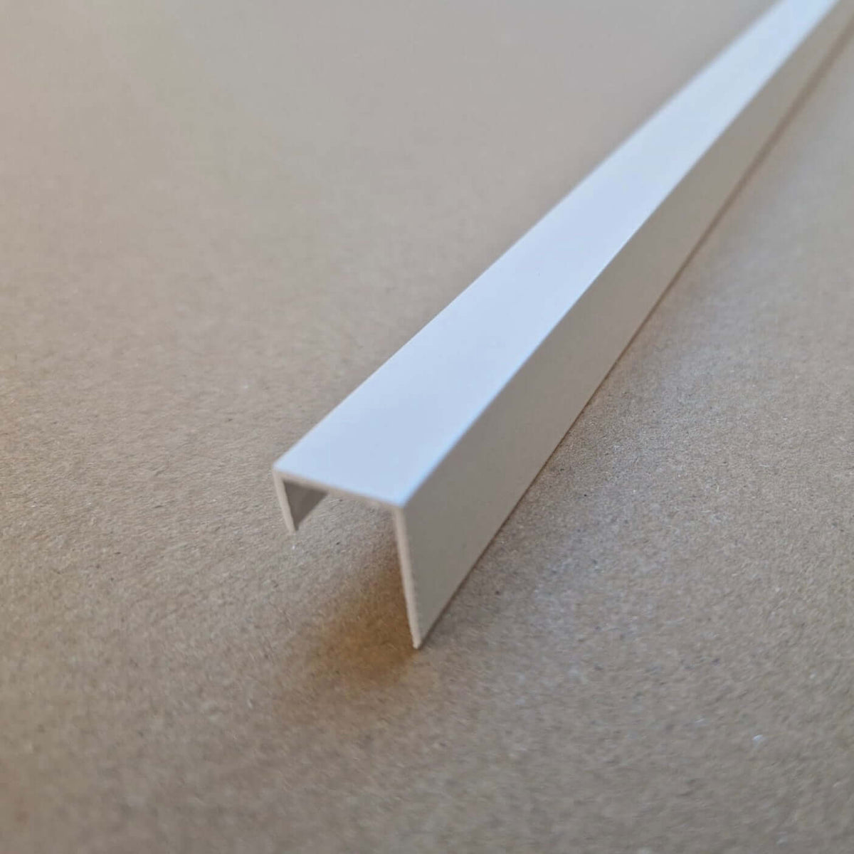 10mm White Aluminium End Cap - Wall Forma