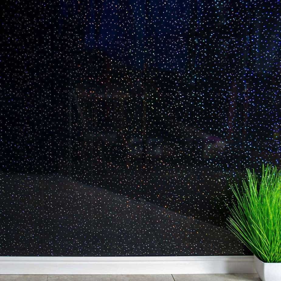 10mm Black Sparkle Gloss Shower Panel 1M x 2.4M - Wall Forma