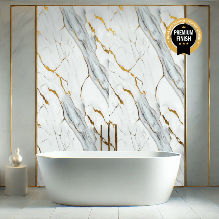 10mm Deluxe Grey Ultra Matt Shower Panel 1M x 2.4M - Wall Forma