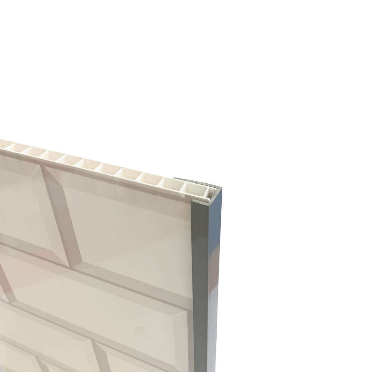 10mm Grey End Cap Trim - Wall Forma