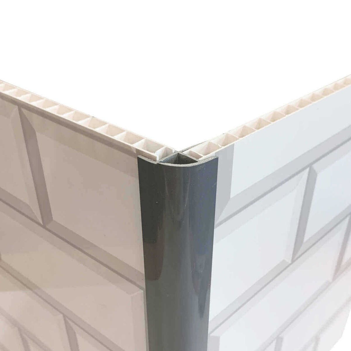 10mm Grey External Corner Trim - Wall Forma