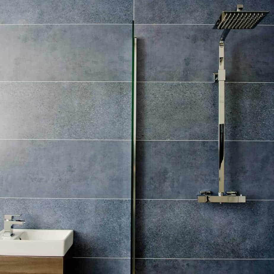 10mm Roman Blue Matt Shower Panel 1M x 2.4M - Wall Forma