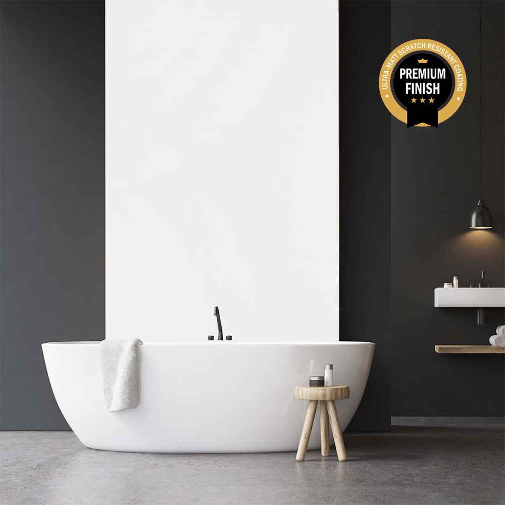 10mm White Ultra Matt Shower Panel 1M x 2.4M