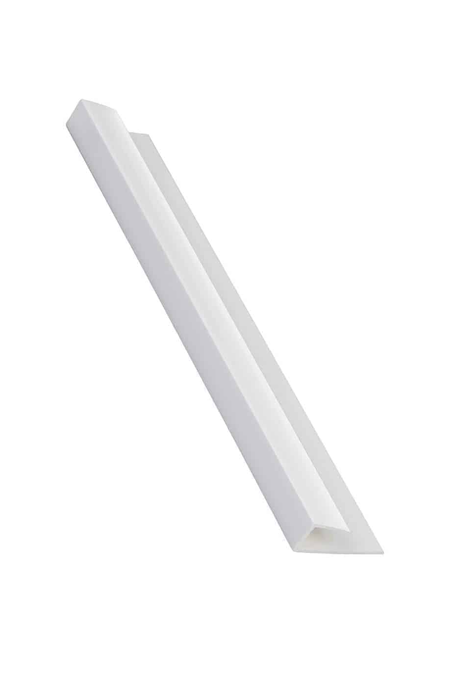 10mm White End Cap Trim - Wall Forma