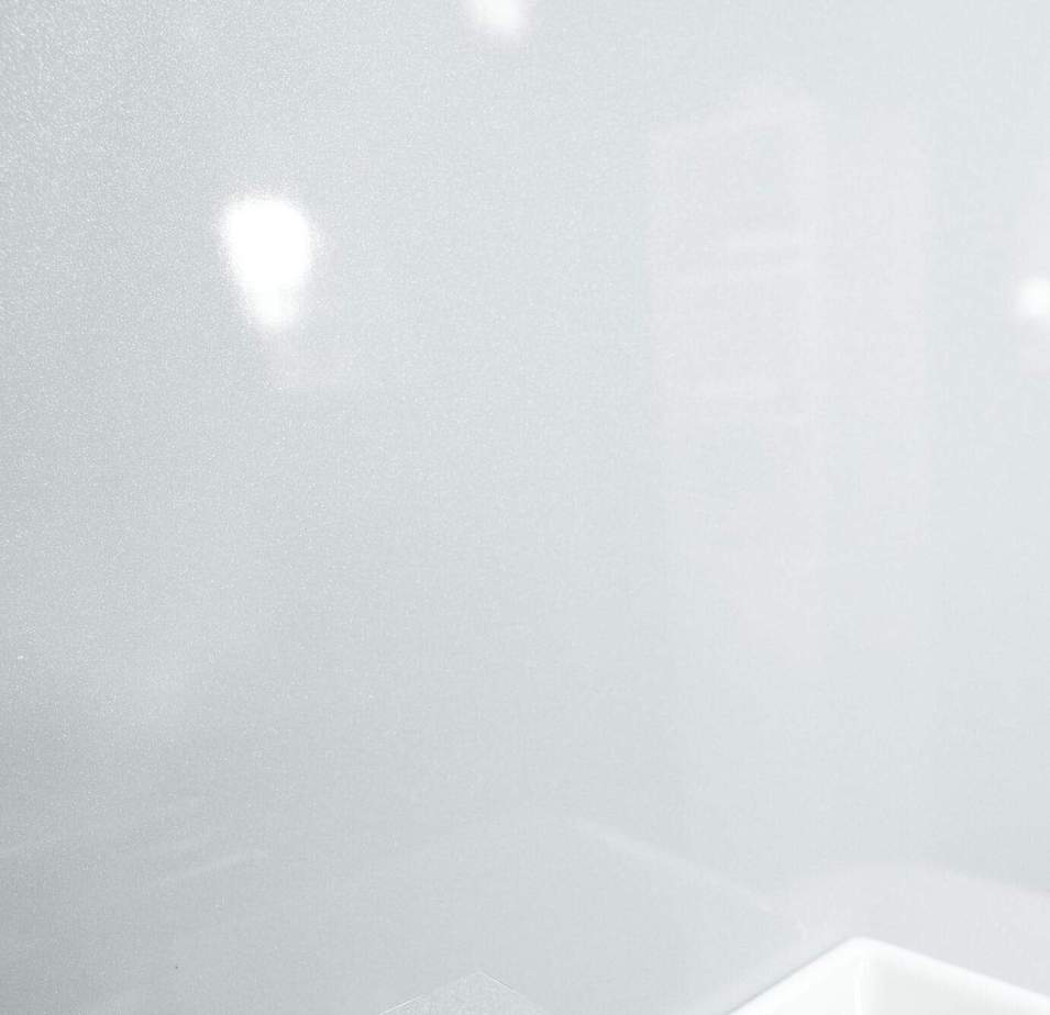 10mm White Shimmer Gloss Shower Panel 1M x 2.4M - Wall Forma