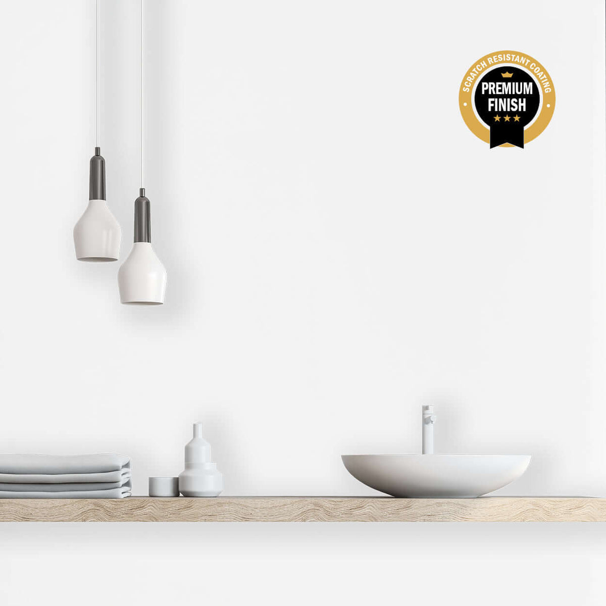 10mm White Ultra Matt Shower Panel 1M x 2.4M - Wall Forma
