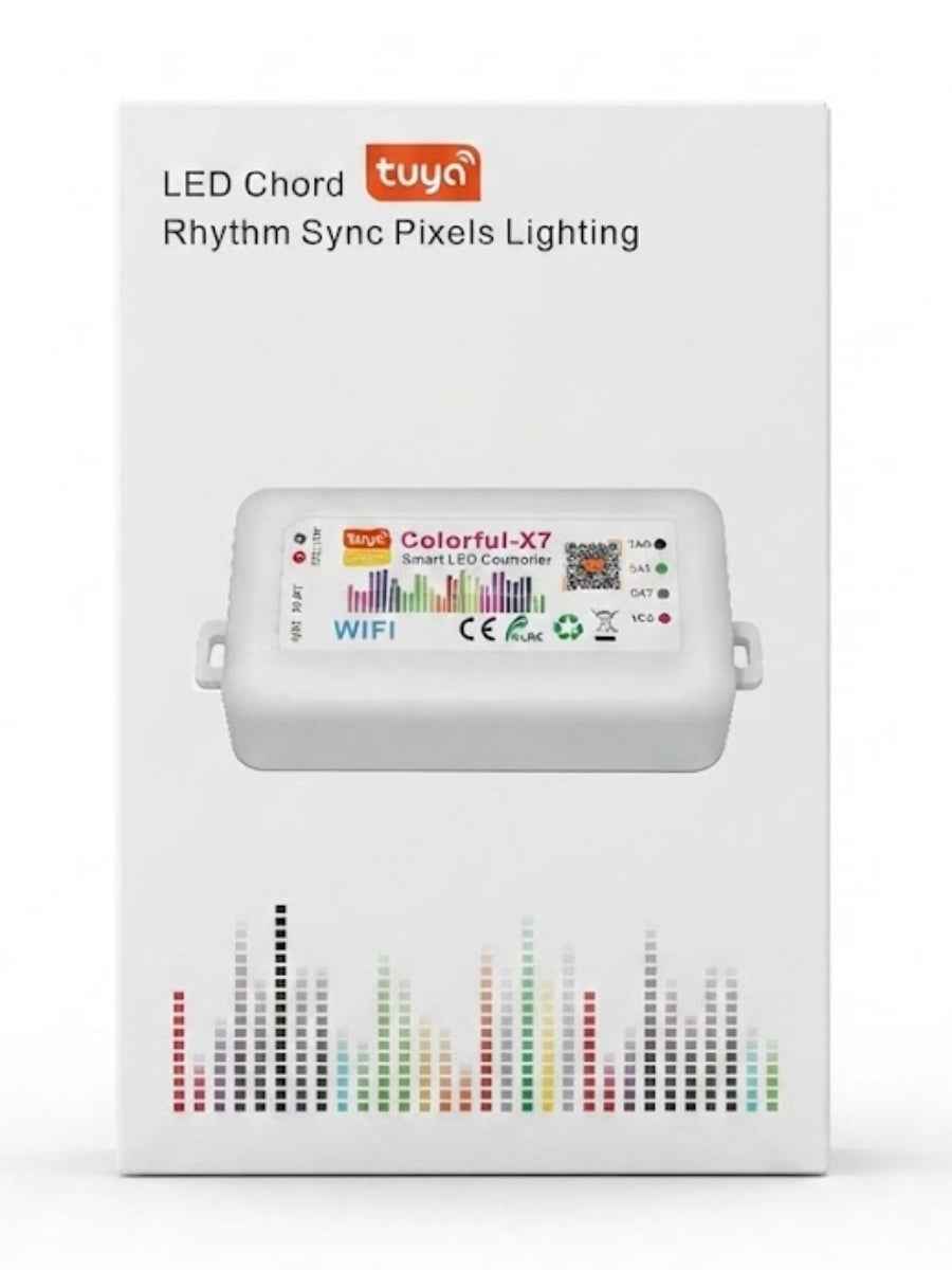RGB LED Strip Lights Kit - Controller, Remote, Power Cord & Transformer