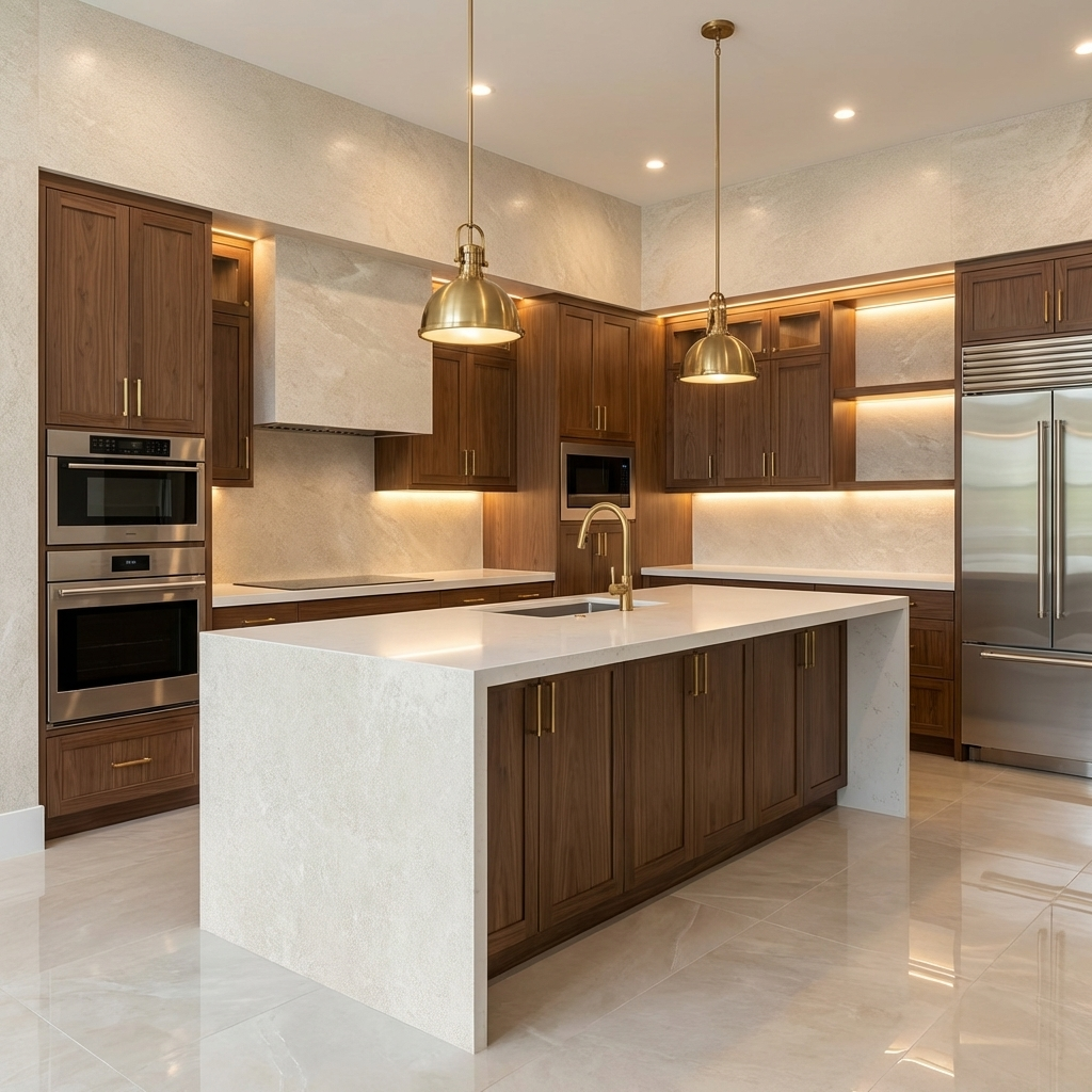 Beige Stone Panels - Waterproof Rough Texture PVC Sheets