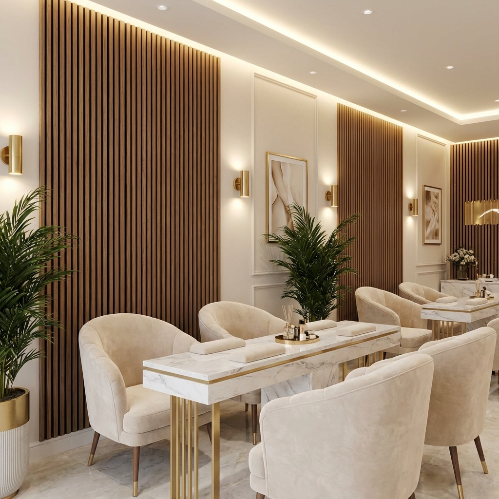 Wenge Acoustic Wood Slat Wall Panel | Premium 3-Sided Veneer | Sound-Absorbing