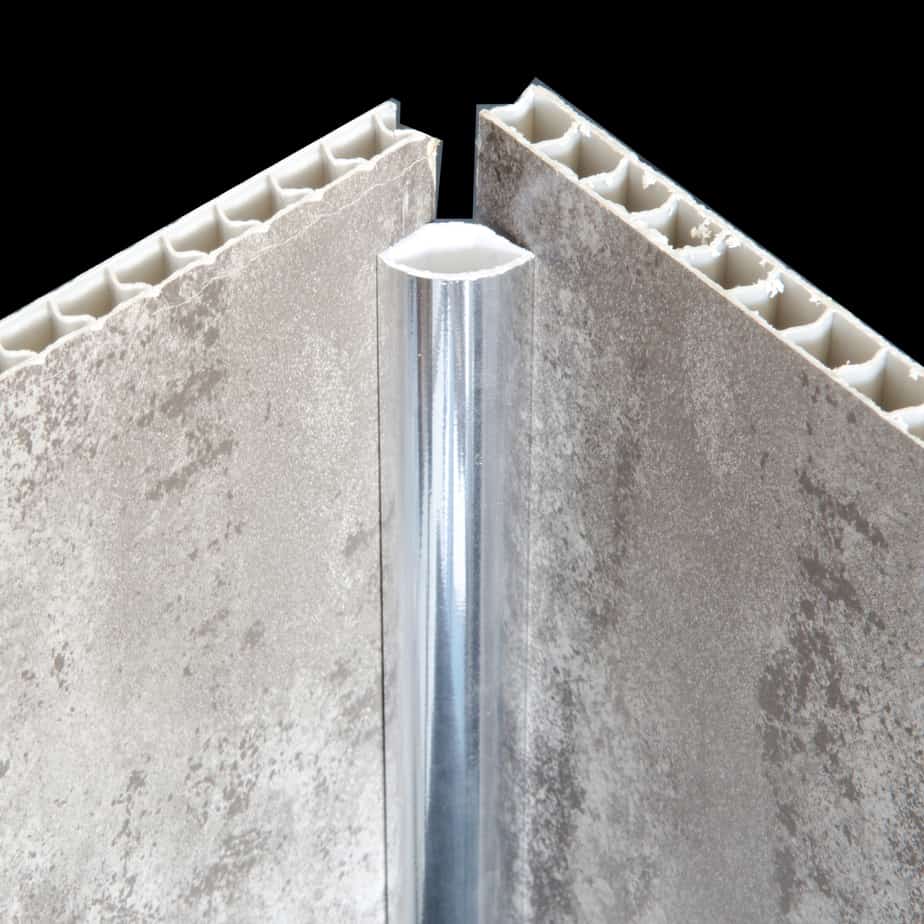 18mm Chrome Internal Corner Quadrant Trim - Wall Forma