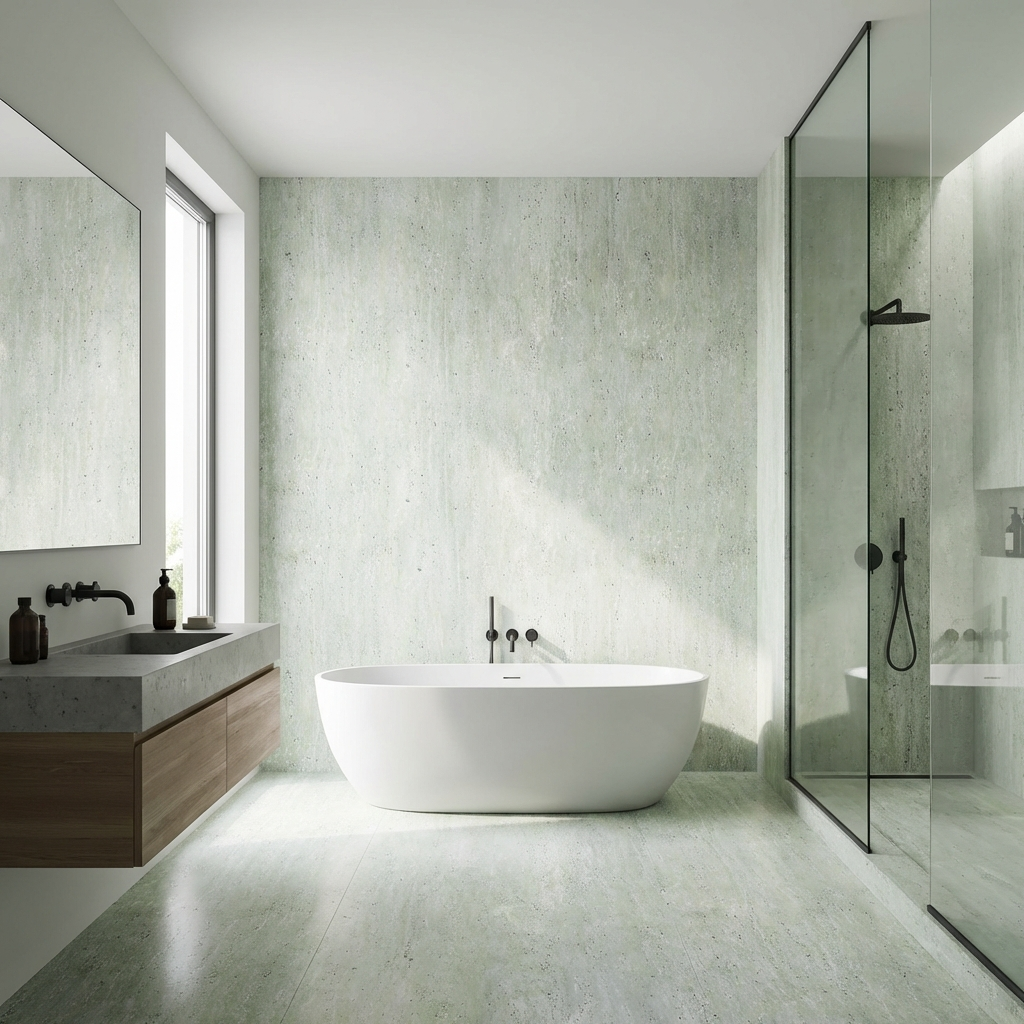 Natural Travertine Stone Panels - Waterproof Rough Texture PVC Sheets