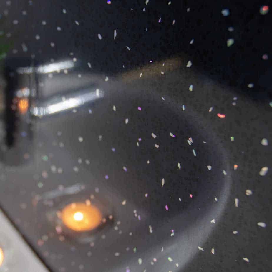 10mm Black Sparkle Gloss Shower Panel 1M x 2.4M - Wall Forma