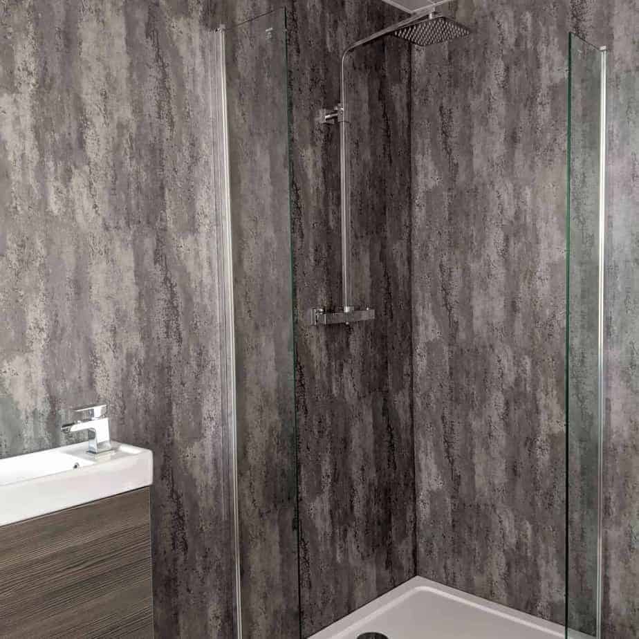 10mm Polished Concrete Matt Shower Panel 1M x 2.4M - Wall Forma