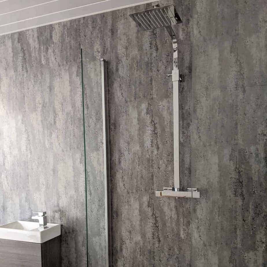 10mm Polished Concrete Matt Shower Panel 1M x 2.4M - Wall Forma