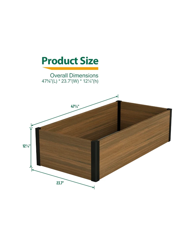 Raised Garden Box with Trellis - Perfect for Vertical Plant Display - Wall Forma