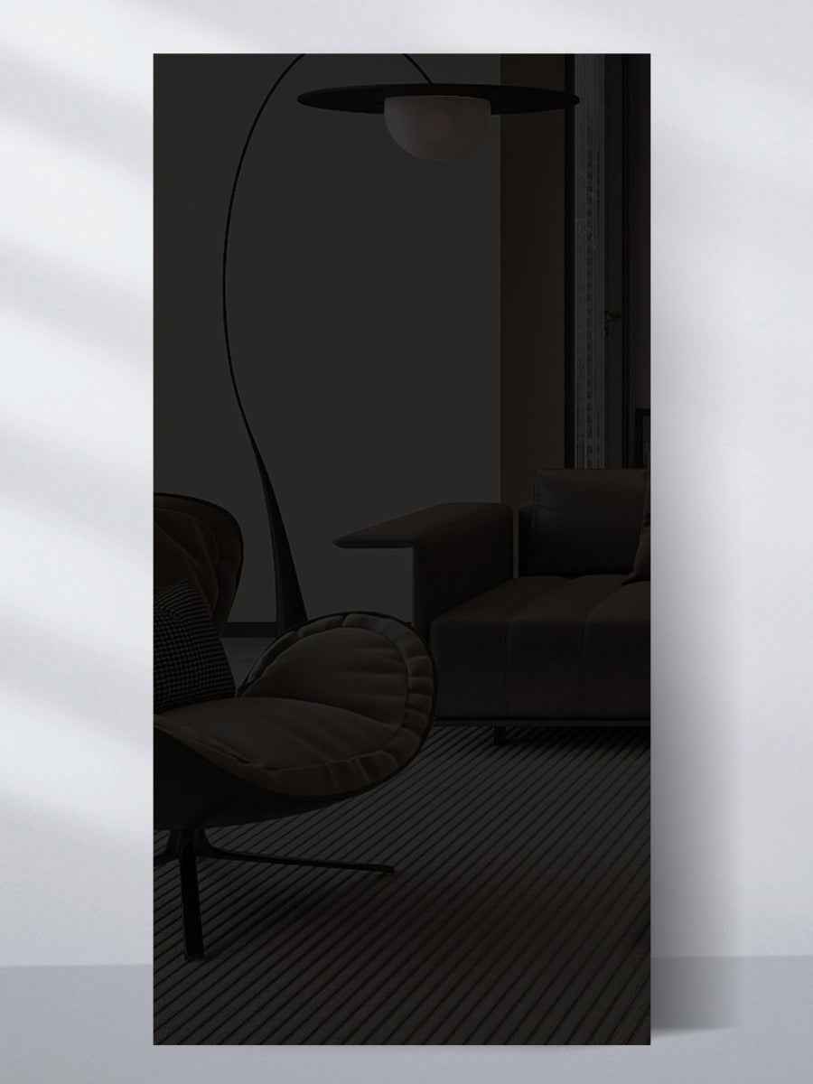 Black Mirror Wood Veneer Panel – 9x4 ft, 8 mm, Fireproof, Waterproof & Scratch-Resistant