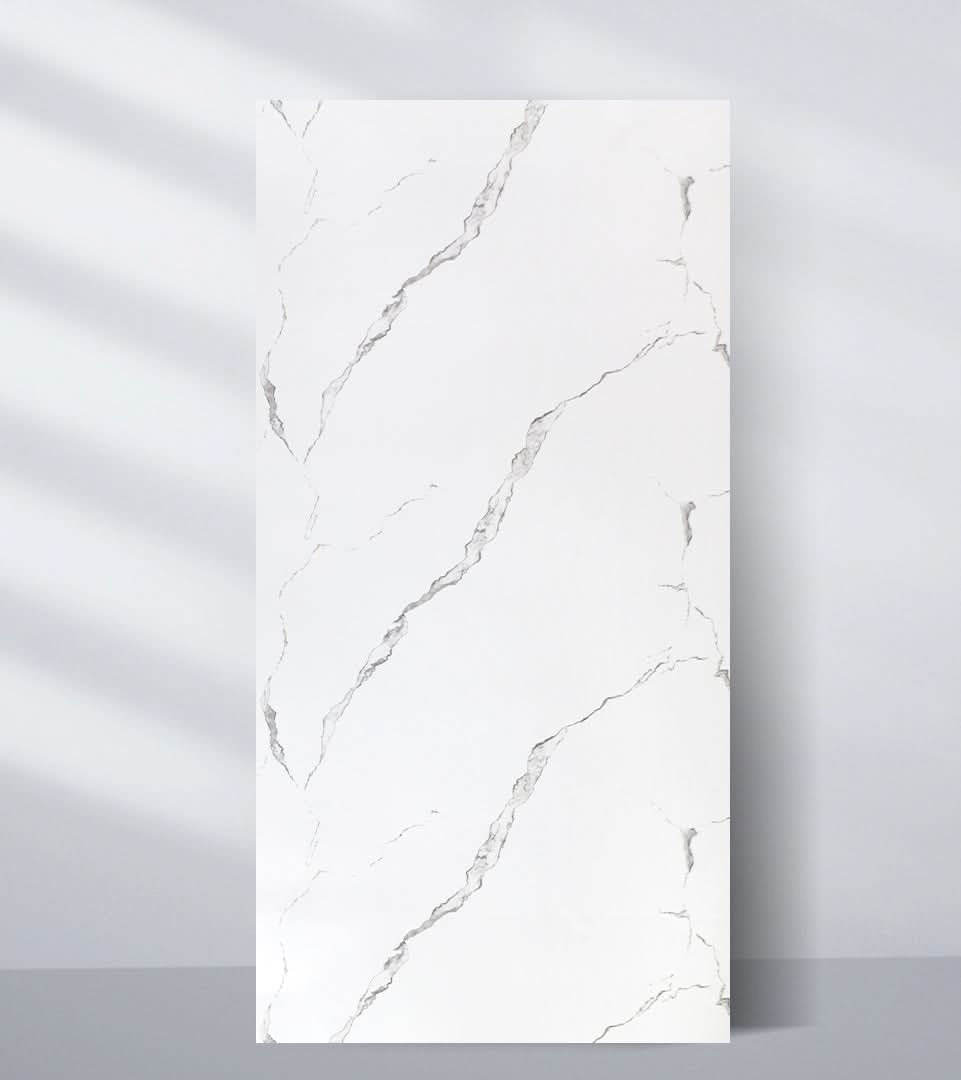 Calacatta Manhattan PVC Marble Sheets Wall Panel - Waterproof 4x8 ft (32 sq. ft) - Wall Forma
