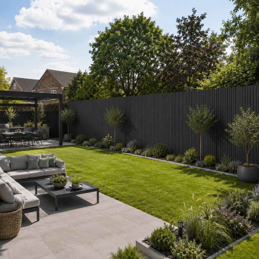 2.6M Black Ash WPC Exterior Wall Cladding