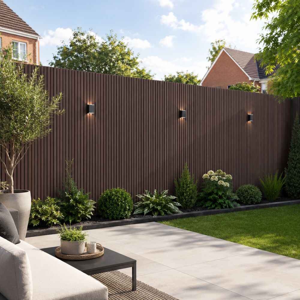 2.6M Rosewood WPC Exterior Wall Cladding