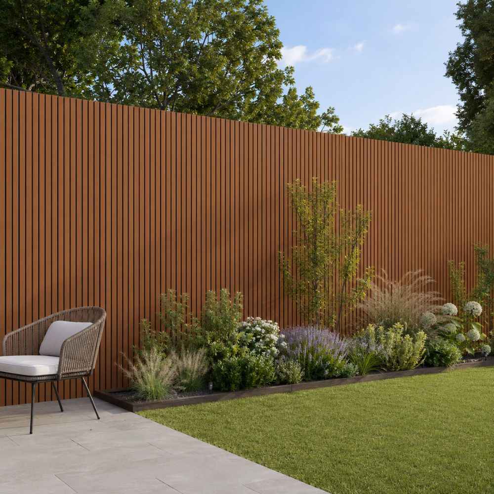 2.6M Teak WPC Exterior Wall Cladding