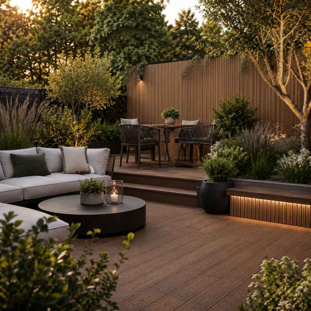 2.6M Teak WPC Exterior Wall Cladding