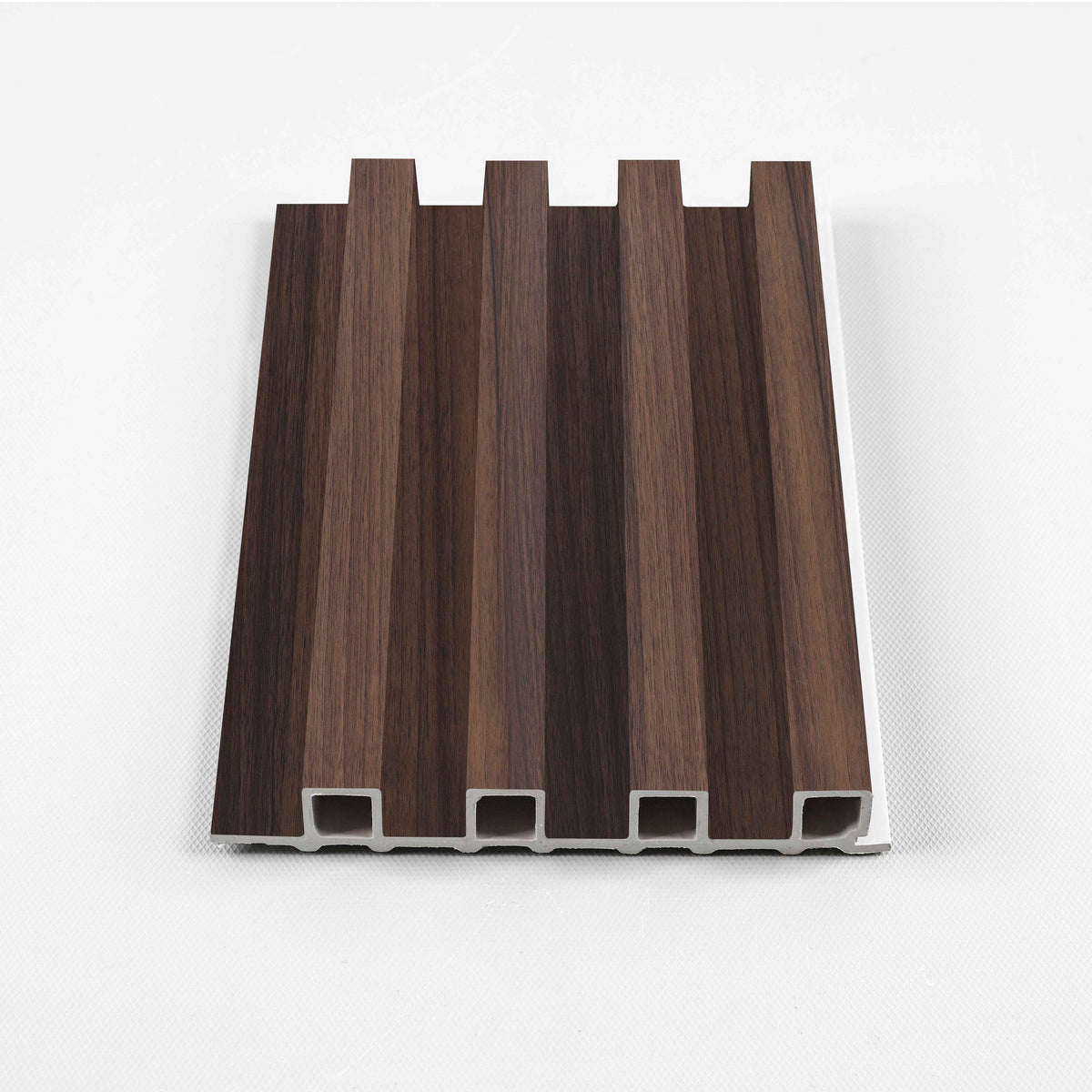 Dark Walnut Oak WPC Fluted 3D Wall Panels |  42.9 sq. ft./Box