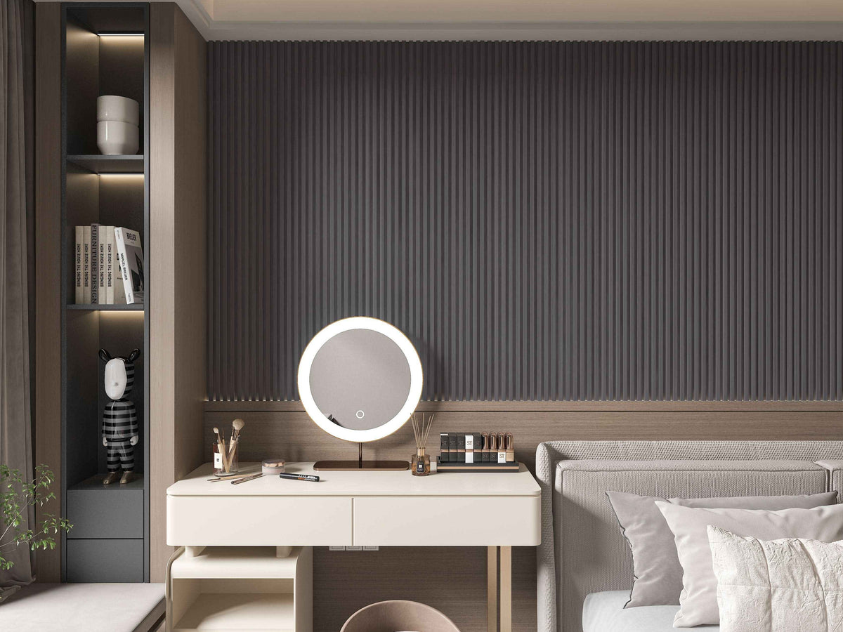 Oak Gray WPC Fluted 3D Wall Panels |  42.9 sq. ft./Box
