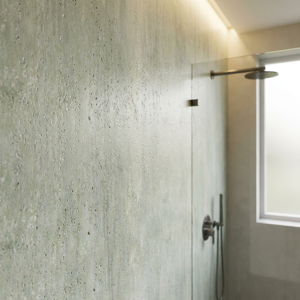 Natural Travertine Stone Panels - Waterproof Rough Texture PVC Sheets
