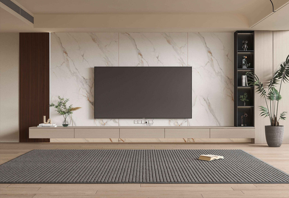 3D White wave Azure PVC Marble Sheets | Waterproof | 4x8 ft (32 sq. ft)