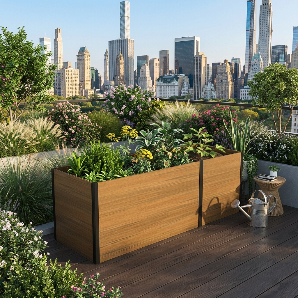 Modular Raised Garden Bed – Expandable Rectangular & Square Design (No bottom panel) - Wall Forma