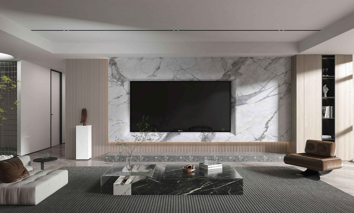 3D Deep Veins PVC Marble Sheets UV Protected | Waterproof | 4x8 ft (32 sq. ft)