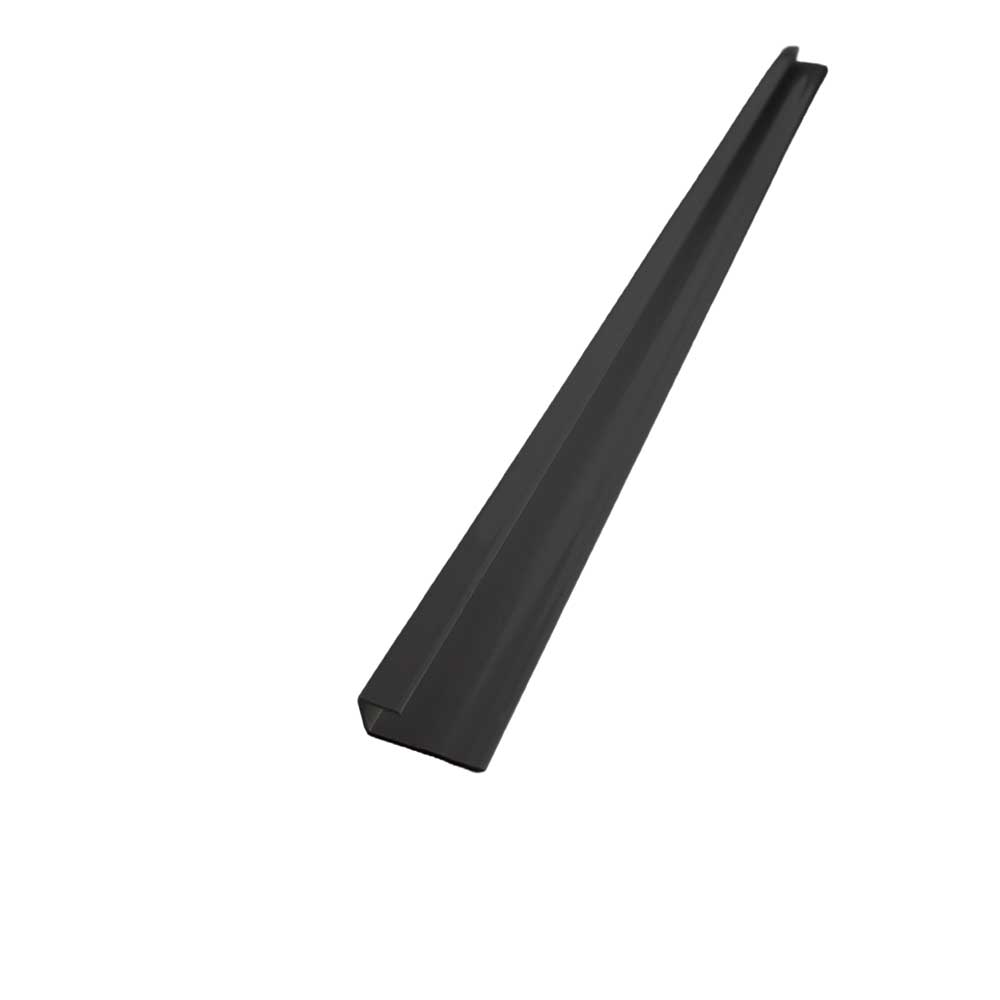4mm SPC Solid Core Black End Cap Trim - Wall Forma