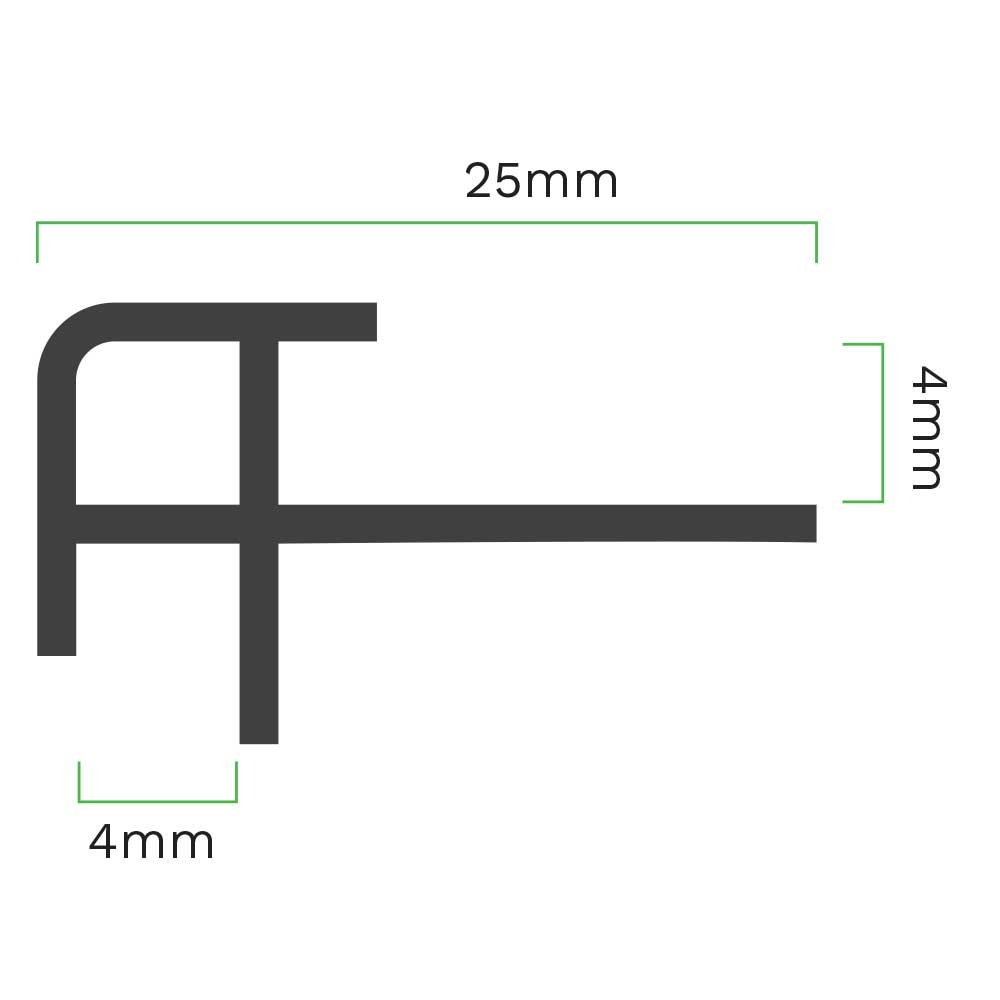 4mm SPC Solid Core White External Corner Trim - Wall Forma