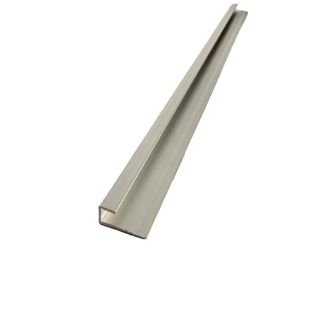 4mm SPC Solid Core Silver End Cap Trim - Wall Forma