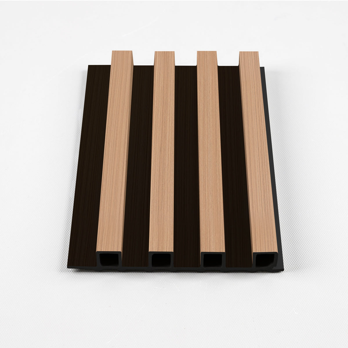 Maple Slate Black WPC Fluted 3D Wall Panels | 42.9 sq. ft./Box - Wall Forma