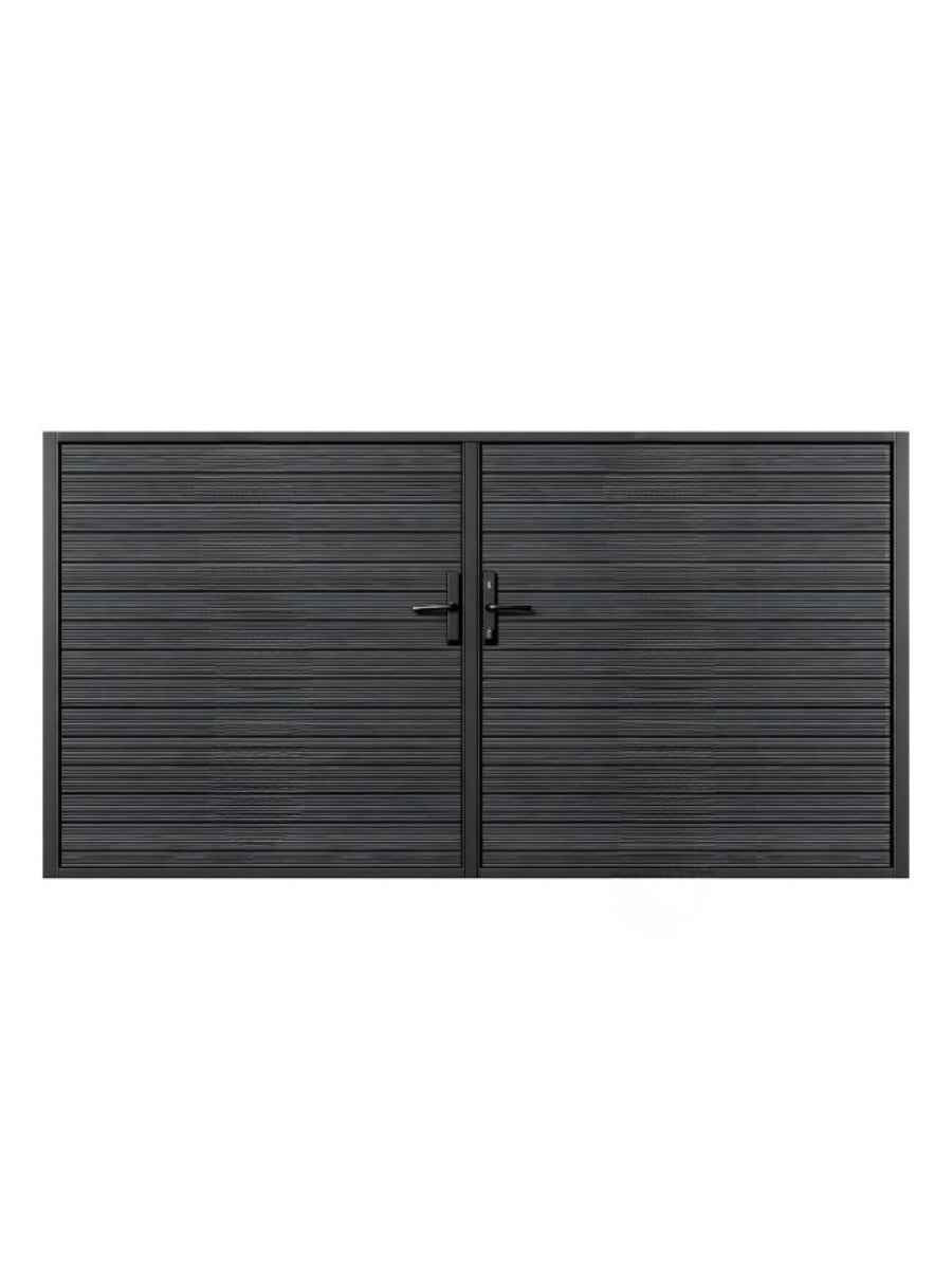 Aluminum Premium Fence Gate 12x6 – Modern, Heavy Duty, Full Privacy