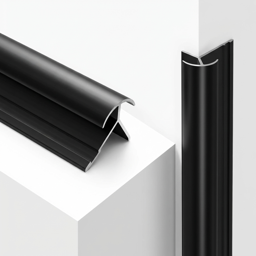 Aluminum Alloy Round Outside Corner Trim |  5/16 x 118 in