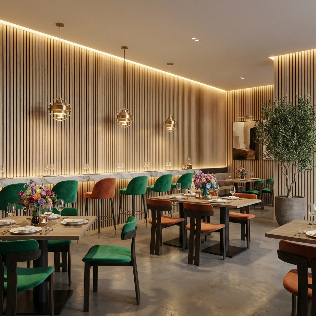 Light Oak Acoustic Wood Slat Wall Panel | Premium 3-Sided Veneer | Sound-Absorbing