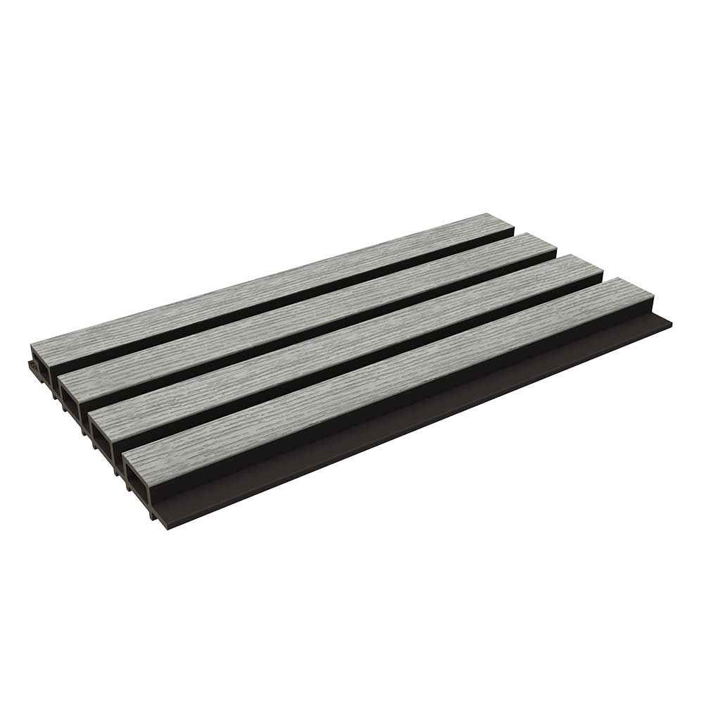 2.6M Silver Grey WPC Exterior Wall Cladding